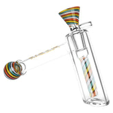 Pulsar Retro Rave Wig Wag Bubbler w/ Herb Slide - 6.25" / 14mm F - Discreet Smoker